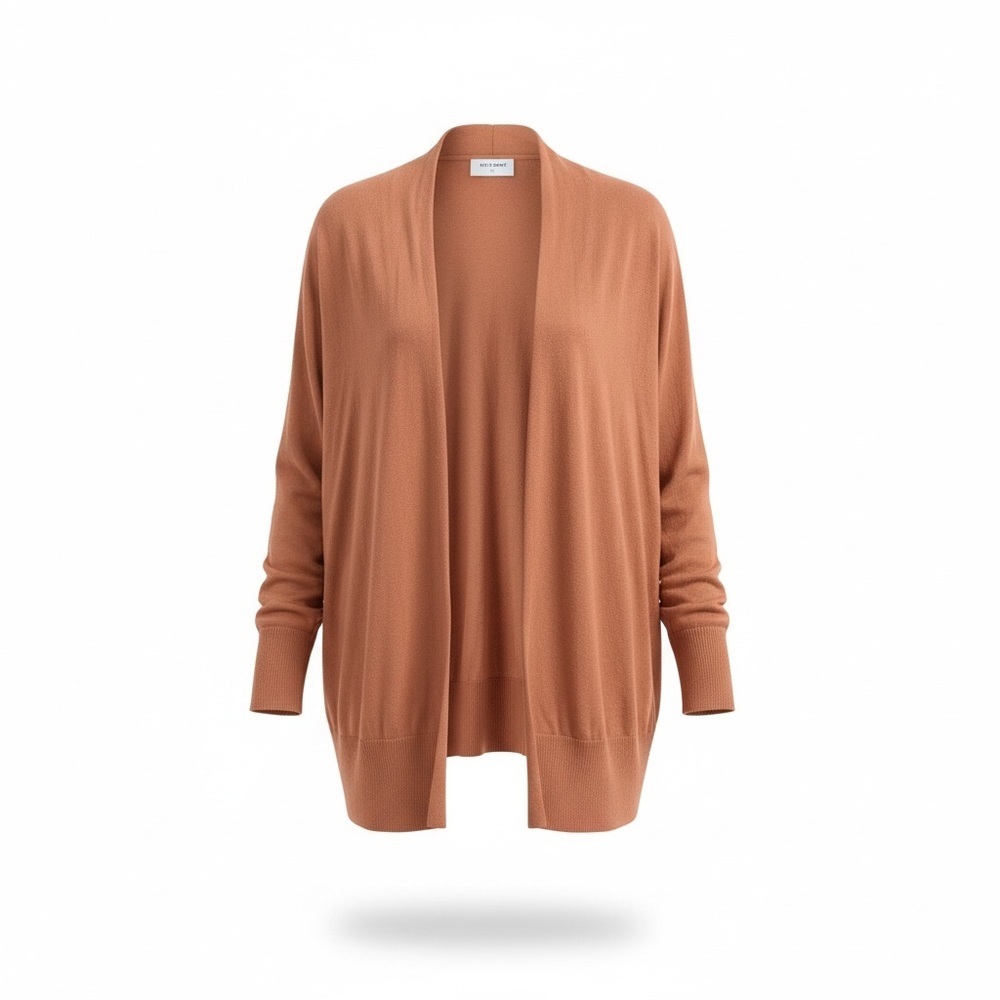 Old Navy Open Front Cardigan Sweater XL Burnt Orange Lightweight Layering